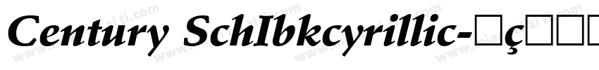 Century SchIbkcyrillic字体转换